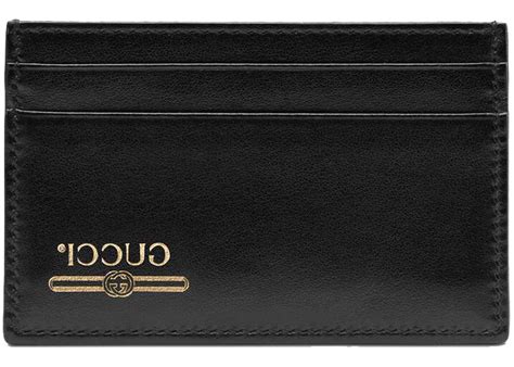 gucci logo card case|Gucci card case sale.